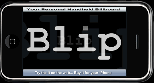 iBlipper iPhone Application: Try it on the web, buy it for your iPhone or iPod Touch